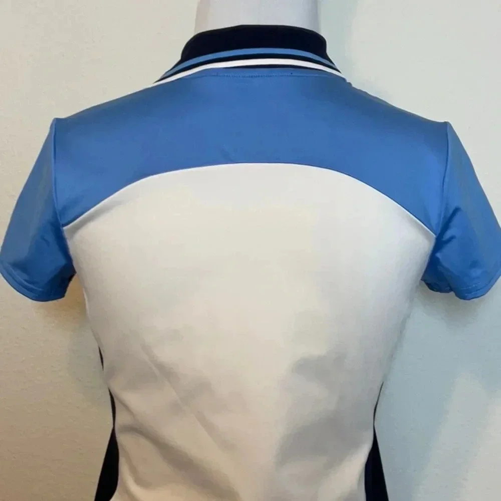 Ralph Lauren RLX Color Blocked Knee-Length Buttoned Polo Dress Size: L (12-14) - Picture 5 of 14